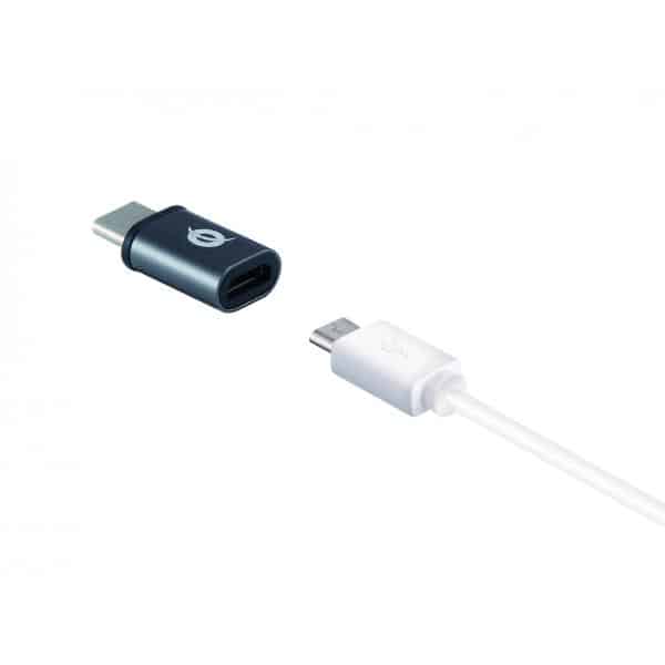 Conceptronic DONN05G tussenstuk voor kabels USB 2.0 Type-C USB 2.0 Micro Zwart - Afbeelding 4
