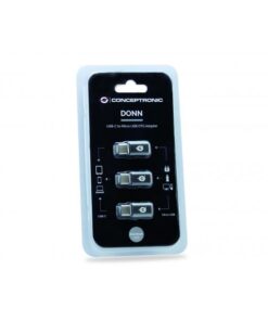 Conceptronic DONN05G tussenstuk voor kabels USB 2.0 Type-C USB 2.0 Micro Zwart - Afbeelding 6