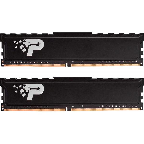 Patriot PSP432G2666KH1 SIGNATURE LINE PREMIUM LONG-DIMM KIT, 32GB, DDR4, 2666MHz, BLACK HS - Afbeelding 3