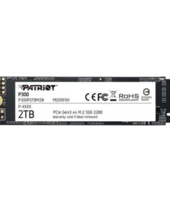 Patriot P300P2TBM28 P300 SSD, 2TB, M.2 2280, PCIe 3x4, NAND, HMB Cache, 2100/1650 MB/s, 290K IOPS