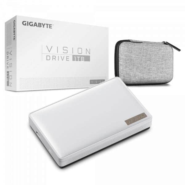 GIGABYTE Vision Drive 1TB USB Type-C 3.2 Gen 2 (3.1 Gen 2) Zwart, Wit - Afbeelding 2