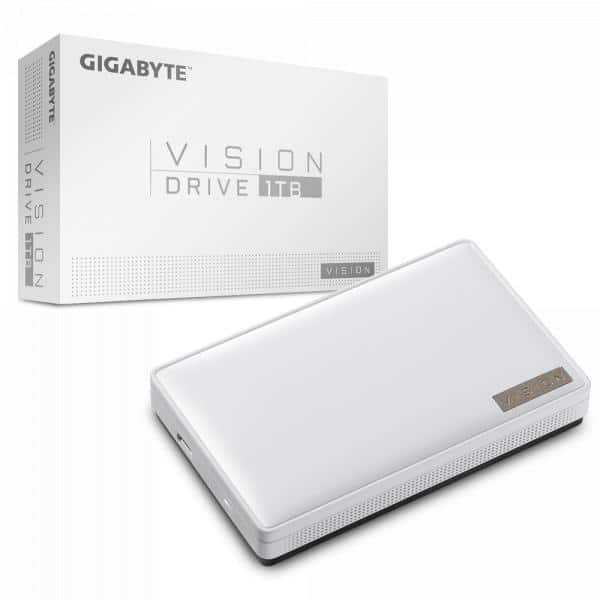 GIGABYTE Vision Drive 1TB USB Type-C 3.2 Gen 2 (3.1 Gen 2) Zwart, Wit - Afbeelding 3