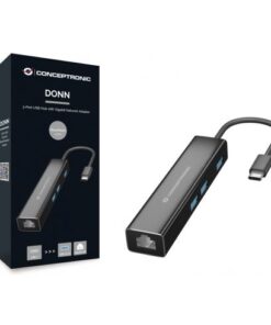 Conceptronic DONN07B laptop dock & poortreplicator USB 3.2 Gen 1 (3.1 Gen 1) Type-C Zwart - Afbeelding 2