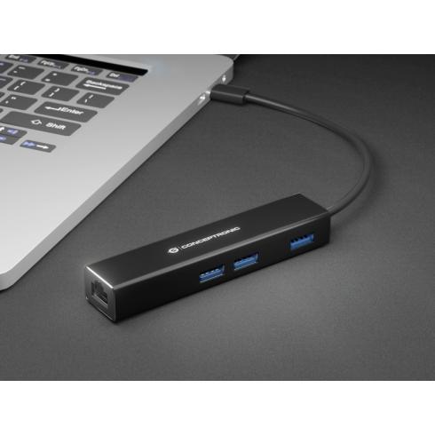 Conceptronic DONN07B laptop dock & poortreplicator USB 3.2 Gen 1 (3.1 Gen 1) Type-C Zwart - Afbeelding 3