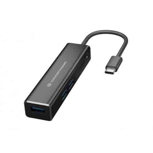 Conceptronic DONN08B laptop dock & poortreplicator USB 3.2 Gen 1 (3.1 Gen 1) Type-C Zwart - Afbeelding 2