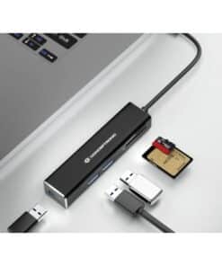 Conceptronic DONN08B laptop dock & poortreplicator USB 3.2 Gen 1 (3.1 Gen 1) Type-C Zwart - Afbeelding 5