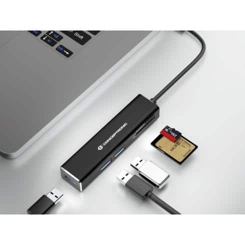 Conceptronic DONN08B laptop dock & poortreplicator USB 3.2 Gen 1 (3.1 Gen 1) Type-C Zwart - Afbeelding 5