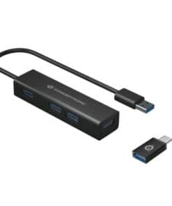 Conceptronic HUBBIES06B interface hub USB 3.2 Gen 1 (3.1 Gen 1) Type-A 5000 Mbit/s Zwart