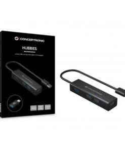 Conceptronic HUBBIES06B interface hub USB 3.2 Gen 1 (3.1 Gen 1) Type-A 5000 Mbit/s Zwart - Afbeelding 2
