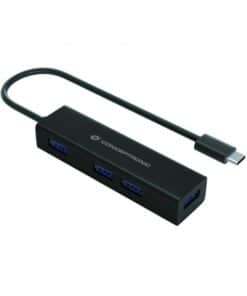 Conceptronic HUBBIES07B interface hub USB 3.2 Gen 1 (3.1 Gen 1) Type-C 5000 Mbit/s Zwart