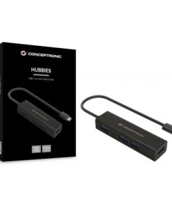 Conceptronic HUBBIES07B interface hub USB 3.2 Gen 1 (3.1 Gen 1) Type-C 5000 Mbit/s Zwart - Afbeelding 2