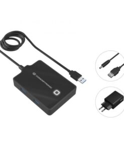 Conceptronic HUBBIES11BP laptop dock & poortreplicator USB 3.2 Gen 1 (3.1 Gen 1) Type-A Zwart - Afbeelding 2