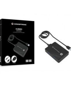 Conceptronic HUBBIES11BP laptop dock & poortreplicator USB 3.2 Gen 1 (3.1 Gen 1) Type-A Zwart - Afbeelding 4