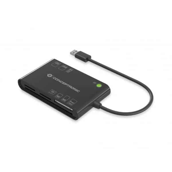 Conceptronic BIAN01B smart card reader Binnen USB 3.2 Gen 1 (3.1 Gen 1) Zwart - Afbeelding 2