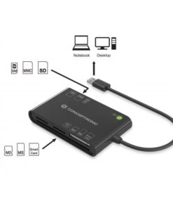Conceptronic BIAN01B smart card reader Binnen USB 3.2 Gen 1 (3.1 Gen 1) Zwart - Afbeelding 3