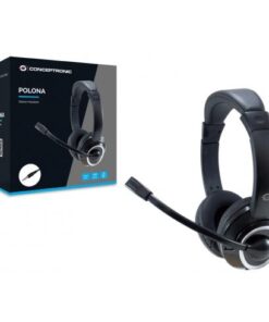 Conceptronic POLONA02B hoofdtelefoon/headset Bedraad Hoofdband Gamen Zwart - Afbeelding 4