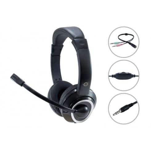 Conceptronic POLONA02BA hoofdtelefoon/headset Bedraad Hoofdband Gamen Zwart - Afbeelding 3