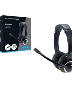 Conceptronic POLONA02BA hoofdtelefoon/headset Bedraad Hoofdband Gamen Zwart - Afbeelding 4