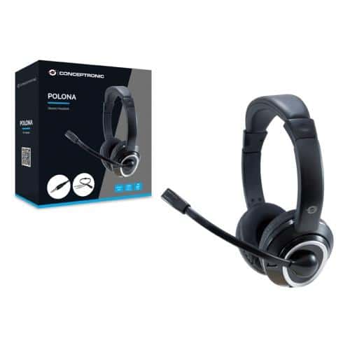 Conceptronic POLONA02BA hoofdtelefoon/headset Bedraad Hoofdband Gamen Zwart - Afbeelding 4