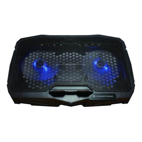 Conceptronic THANA07B laptop cooling pad 43,2 cm (17") Zwart - Afbeelding 2