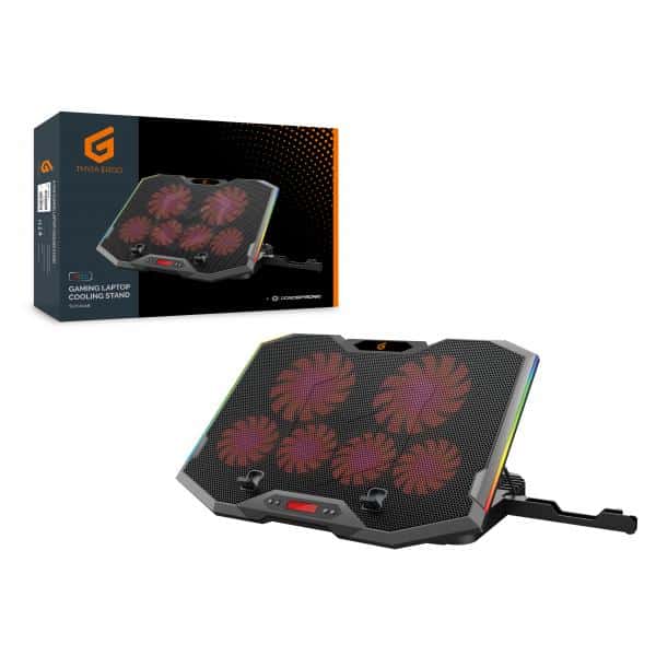 Conceptronic THYIA01B laptop cooling pad 43,2 cm (17") Grijs - Afbeelding 3