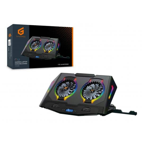 Conceptronic THYIA02B laptop cooling pad 43,2 cm (17") Zwart - Afbeelding 3