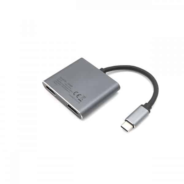 Equip USB-C 4 in 1 dubbele HDMI-adapter, USB 3.0, 100W USB PD - Afbeelding 4