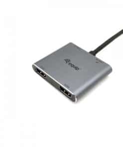 Equip USB-C 4 in 1 dubbele HDMI-adapter, USB 3.0, 100W USB PD - Afbeelding 5