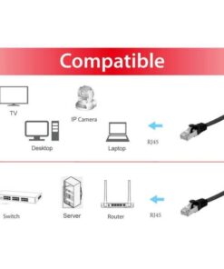 Equip 60769607101 Cat.6A U/FTP Flat Patch Cable, 10.0m, black, 10 m, Cat6a, RJ45, Black - Afbeelding 6