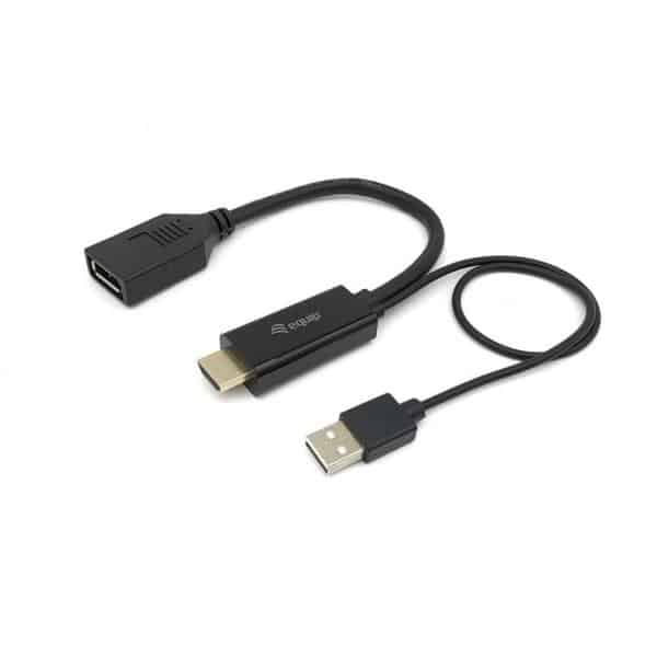 Equip 119039 video kabel adapter 0,15 m HDMI Type A (Standaard) DisplayPort Zwart - Afbeelding 2