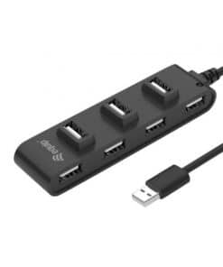 Equip 128957 interface hub USB 2.0 480 Mbit/s Zwart - Afbeelding 2