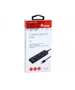 Equip 128957 interface hub USB 2.0 480 Mbit/s Zwart - Afbeelding 5