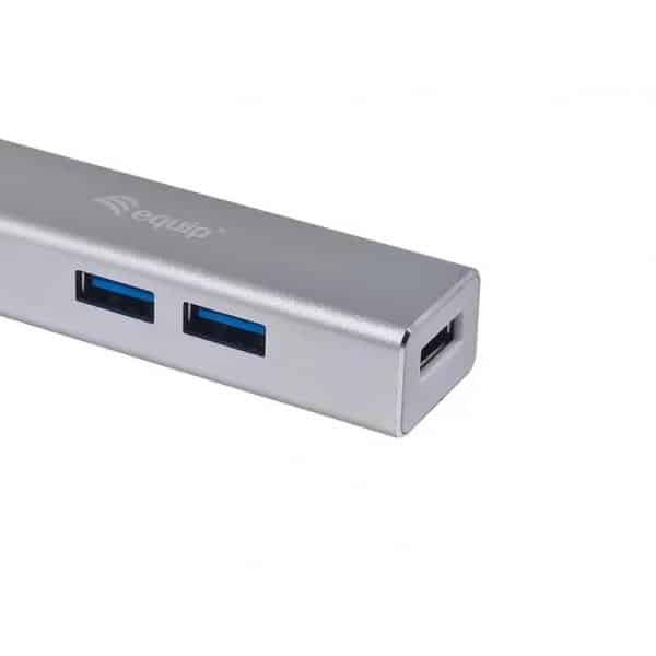 Equip 128958 interface hub USB 3.2 Gen 1 (3.1 Gen 1) Type-C 5000 Mbit/s Zilver - Afbeelding 5