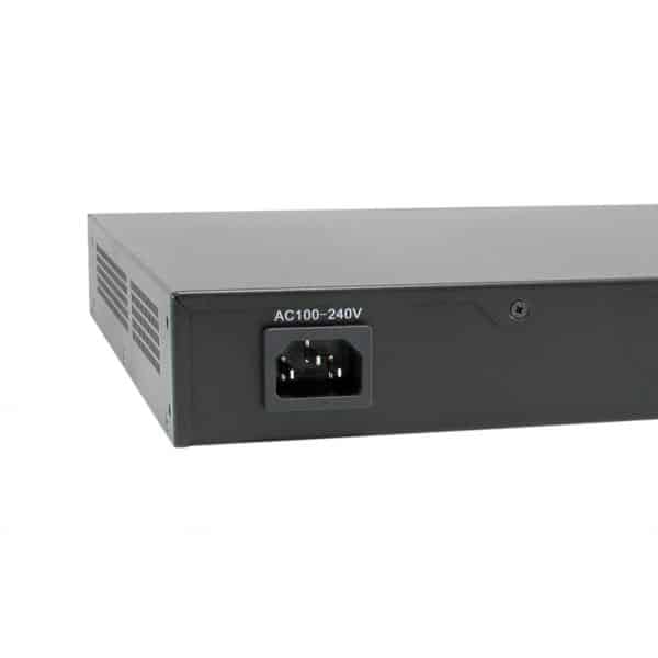 LevelOne GEP-2821 netwerk-switch Unmanaged Gigabit Ethernet (10/100/1000) Power over Ethernet (PoE) 1U Zwart - Afbeelding 3