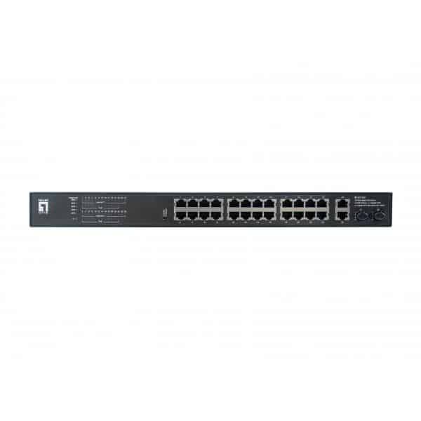 LevelOne GEP-2821 netwerk-switch Unmanaged Gigabit Ethernet (10/100/1000) Power over Ethernet (PoE) 1U Zwart - Afbeelding 6