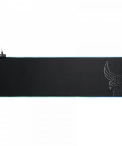 L33T Gaming 160406 Asar Bardagi XXL RGB Gaming mousepad, Fast surface. 920 x 294 x 3 mm, Black