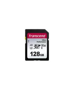 Transcend TS128GSDC340S 340S SDXC Card, 128 GB, UHS-I U3 A1 Ultra Performance, 160 MB/s
