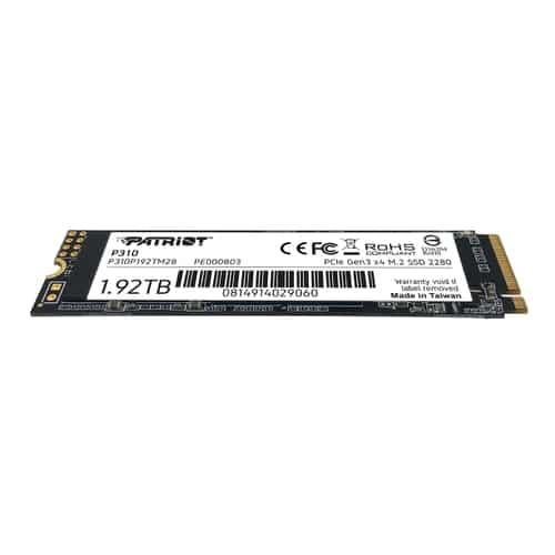 Patriot P310P240GM28P310 SSD, 240 GB, M.2 2280 (NVME) PCIe Gen3x4, SmartECC, 1700/ 1000 MB/s - Afbeelding 3