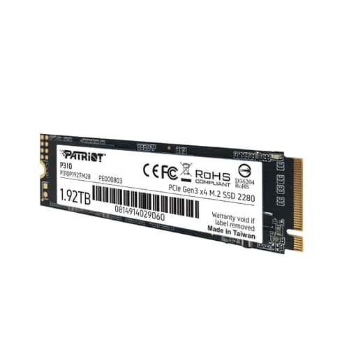 Patriot P310P240GM28P310 SSD, 240 GB, M.2 2280 (NVME) PCIe Gen3x4, SmartECC, 1700/ 1000 MB/s - Afbeelding 4