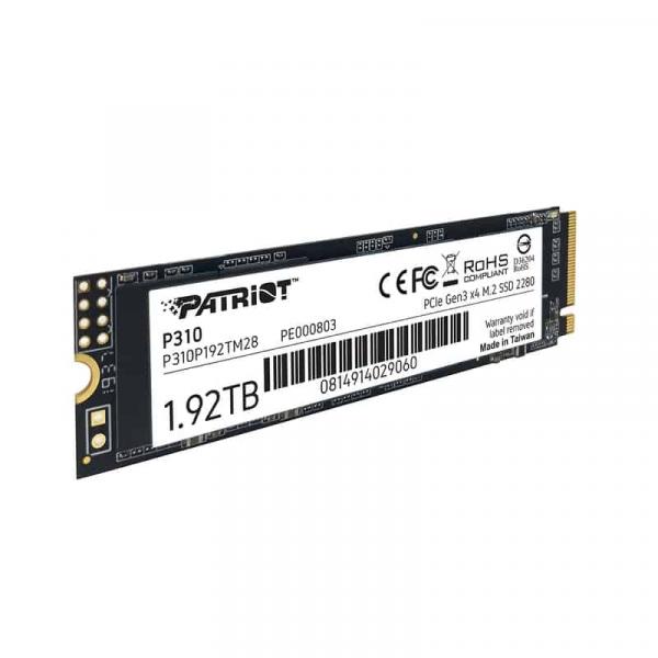 Patriot P310P480GM28P310 P310 SSD, 480 GB, M.2 2280, RETAIL, 1700/1500 MB/s, 280/250K IOPS - Afbeelding 2