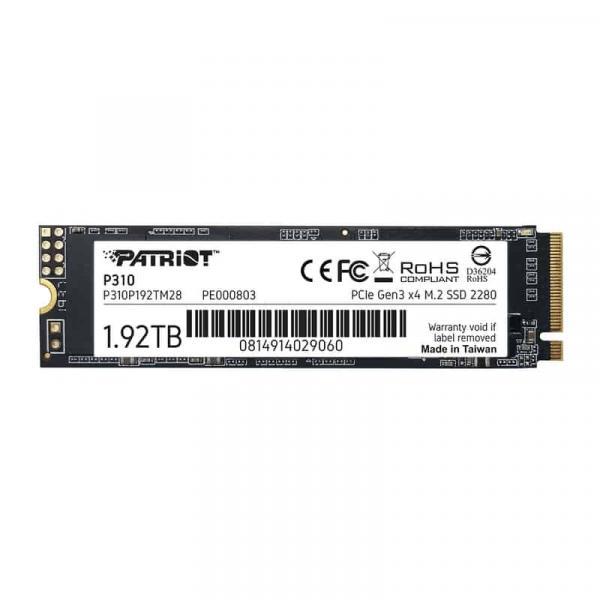 Patriot P310P960GM28P310 P310 SSD, 960 GB M.2 2280, RETAIL, 2100/ 1800 MB/s, 280K/ 250K IOPS