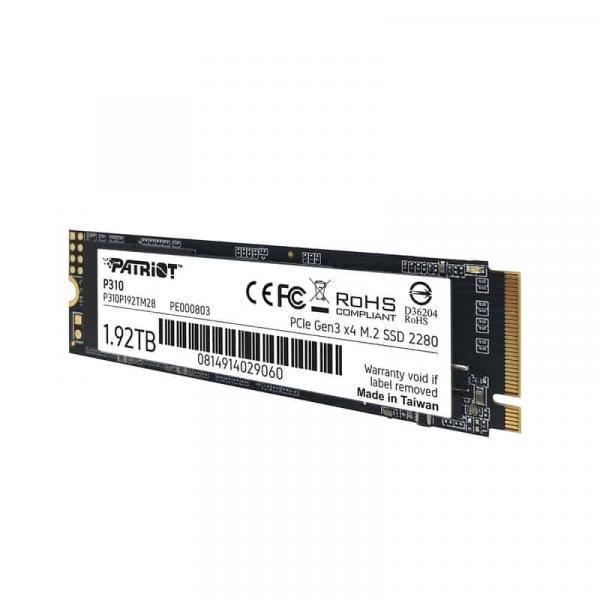 Patriot P310P192TM28P310 P310 SSD, 1920 GB, M.2 2280, RETAIL, 2100/ 1800 MB/s, 280K/ 250K IOPS - Afbeelding 4