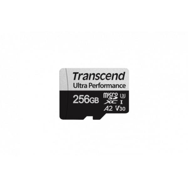 Transcend TS256GSDC340S 340S SD Card, 256GB, Micro-SDXC, UHS-I U3 A2, Ultra Performance