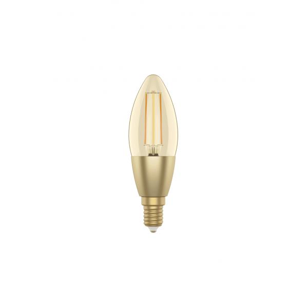 WOOX R5141 Smart Candle C37 Filament LED Bulb, Wi-FI, E14, 4.9W, 470 lm, Warm White 2700K - Afbeelding 2