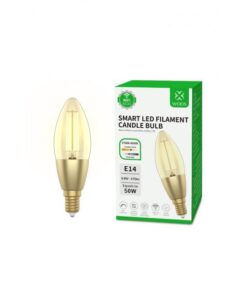 WOOX R5141 Smart Candle C37 Filament LED Bulb, Wi-FI, E14, 4.9W, 470 lm, Warm White 2700K - Afbeelding 4