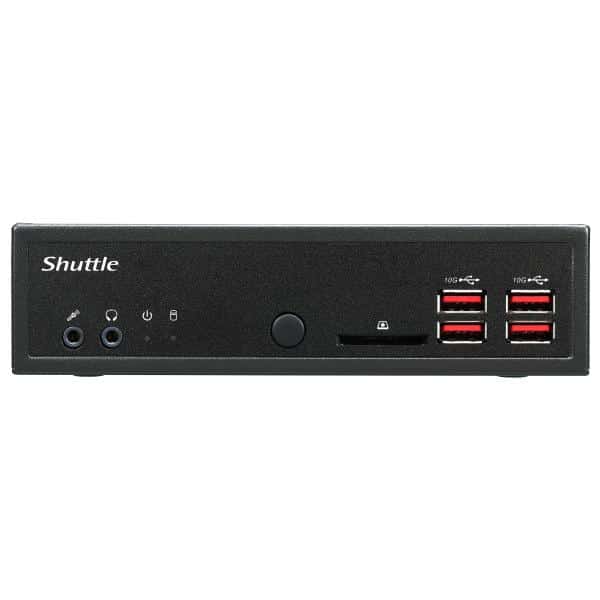 Shuttle XPC slim Barebone DH32U, Intel Pentium Gold 7505, 4x HDMI 2.0b 2x LAN, 2x COM, incl. VESA, 24/7 permanent gebruik - Afbeelding 8