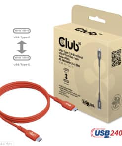 CLUB3D USB2 Type-C Bi-Directional USB-IF Certified Cable Data 480Mb, PD 240W(48V/5A) EPR M/M 1m / 3.23 ft - Afbeelding 4
