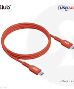 CLUB3D USB2 Type-C Bi-Directional USB-IF Certified Cable Data 480Mb, PD 240W(48V/5A) EPR M/M 1m / 3.23 ft - Afbeelding 8