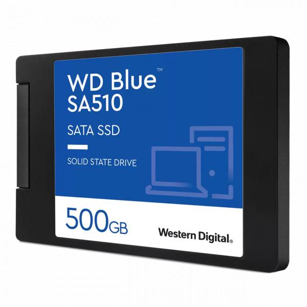 Western Digital WDS500G3B0A BLUE SSD, 500GB, 2.5", SATA3, 3D, 560/ 510 MB/s, 95000 / 84000 IOPS - Afbeelding 2