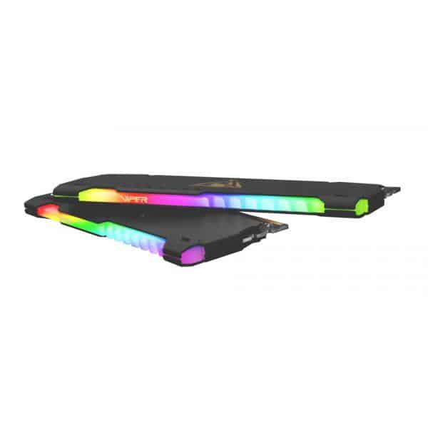 Patriot PVSR416G320C6K Viper Steel RGB Dual-Kit, DIMM, 16GB, DDR4, 3200 MHz, BLACK, HS - Afbeelding 2